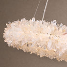 Geode Quartz Cloud Round Chandelier - Custom 24'' FlushmountBrassBlushlighting