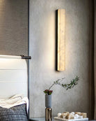 Geometric Alabaster Wall Lamp - L 3.1” x W 3.1“ x H 31.5“Black & WhiteWarm LightBlushlighting