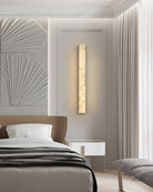 Geometric Alabaster Wall Lamp - L 3.1” x W 3.1“ x H 31.5“Black & WhiteWarm LightBlushlighting