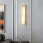 Geometric Alabaster Wall Lamp - L 3.1” x W 3.1“ x H 31.5“Black & WhiteWarm LightBlushlighting