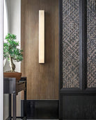 Geometric Alabaster Wall Lamp - L 3.1” x W 3.1“ x H 31.5“Black & WhiteWarm LightBlushlighting