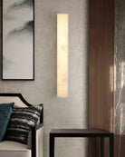 Geometric Alabaster Wall Lamp - L 3.1” x W 3.1“ x H 31.5“Black & WhiteWarm LightBlushlighting