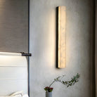 Geometric Alabaster Wall Lamp - L 3.1” x W 3.1“ x H 31.5“Black & WhiteWarm LightBlushlighting