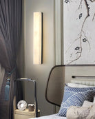 Geometric Alabaster Wall Lamp - L 3.1” x W 3.1“ x H 31.5“Black & WhiteWarm LightBlushlighting