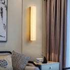 Geometric Alabaster Wall Lamp - L 3.1” x W 3.1“ x H 31.5“Black & WhiteWarm LightBlushlighting