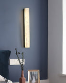 Geometric Alabaster Wall Lamp - L 3.1” x W 3.1“ x H 31.5“Black & WhiteWarm LightBlushlighting