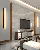 Geometric Alabaster Wall Lamp - L 3.1” x W 3.1“ x H 31.5“Black & WhiteWarm LightBlushlighting