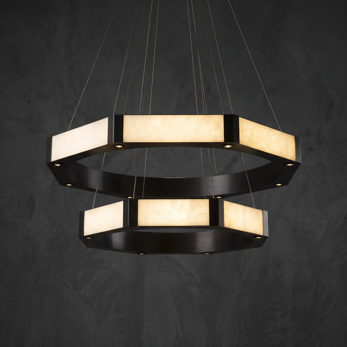 Modern Black Chandelier in black