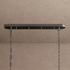 Ghiaccio Glass Oval Chandelier 54''65'' - Lacquered Burnished BrassSmoke65"Blushlighting