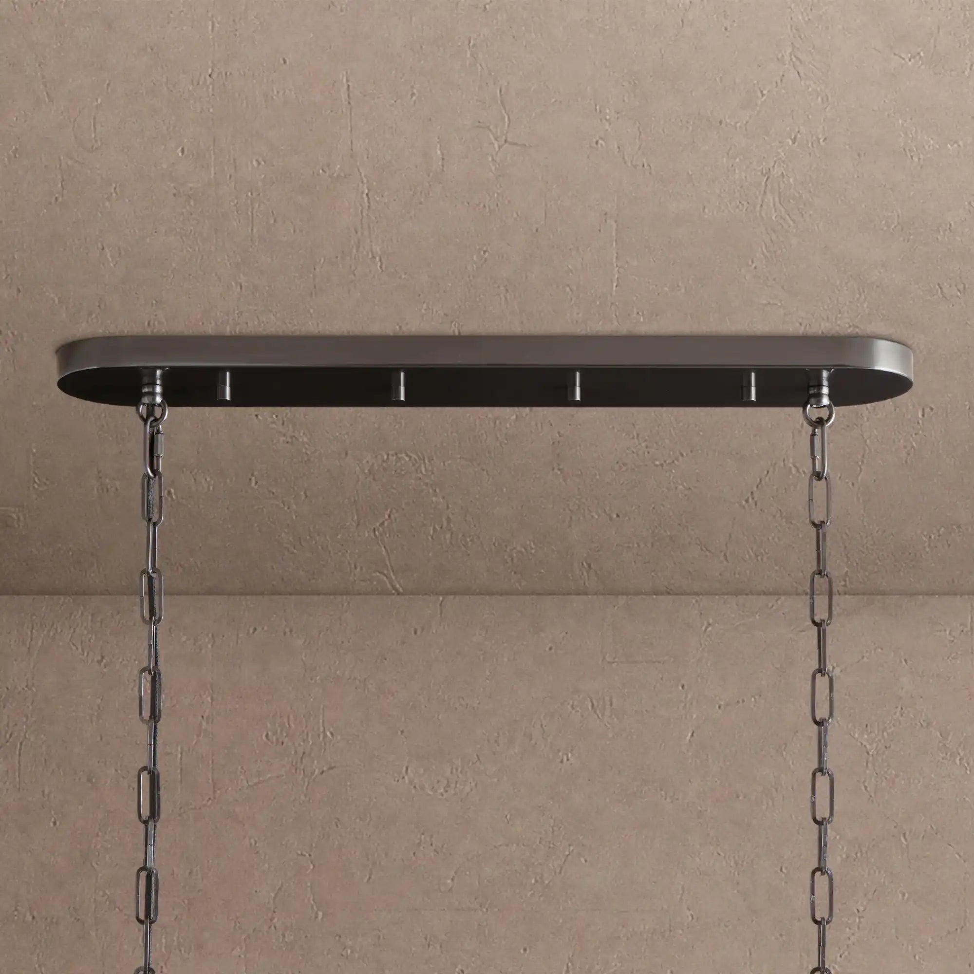 Ghiaccio Glass Oval Chandelier 54''65'' - Lacquered Burnished BrassSmoke65"Blushlighting