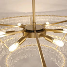 Ghiacio Glass Oval Chandelier 54''65''-