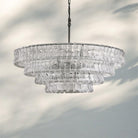 Ghiacio Glass Round Chandelier 24" 36" 48" 60"-