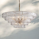 Ghiacio Glass Round Chandelier 24" 36" 48" 60"-