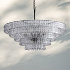 Ghiacio Glass Round Chandelier 24" 36" 48" 60"-