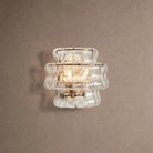 Ghiaccio Glass Wall Sconce - Antique BrassClearBlushlighting