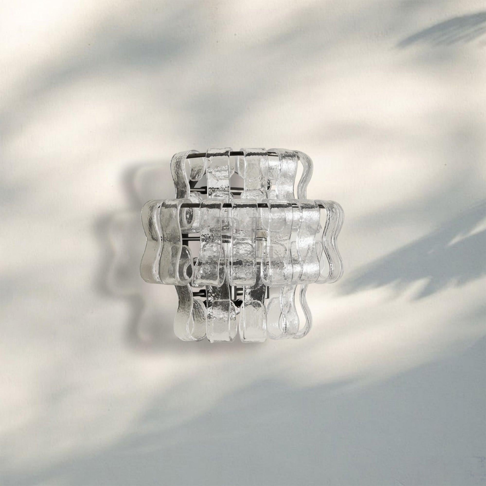Ghiacio Glass Wall Sconce-