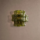 Ghiaccio Glass Wall Sconce - Antique BrassGreenBlushlighting