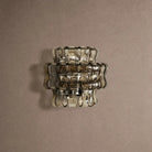 Ghiaccio Glass Wall Sconce - Matte BlackSmokeBlushlighting