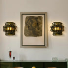 Ghiaccio Glass Wall Sconce - Matte BlackGreenBlushlighting