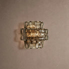 Ghiaccio Glass Wall Sconce - Antique BrassSmokeBlushlighting