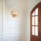 Ghiaccio Glass Wall Sconce - Antique BrassClearBlushlighting