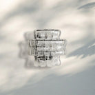 Ghiaccio Glass Wall Sconce - Matte BlackSmokeBlushlighting