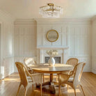 Ghiaccio Modern Glass Flushmount - Antique BrassClearBlushlighting