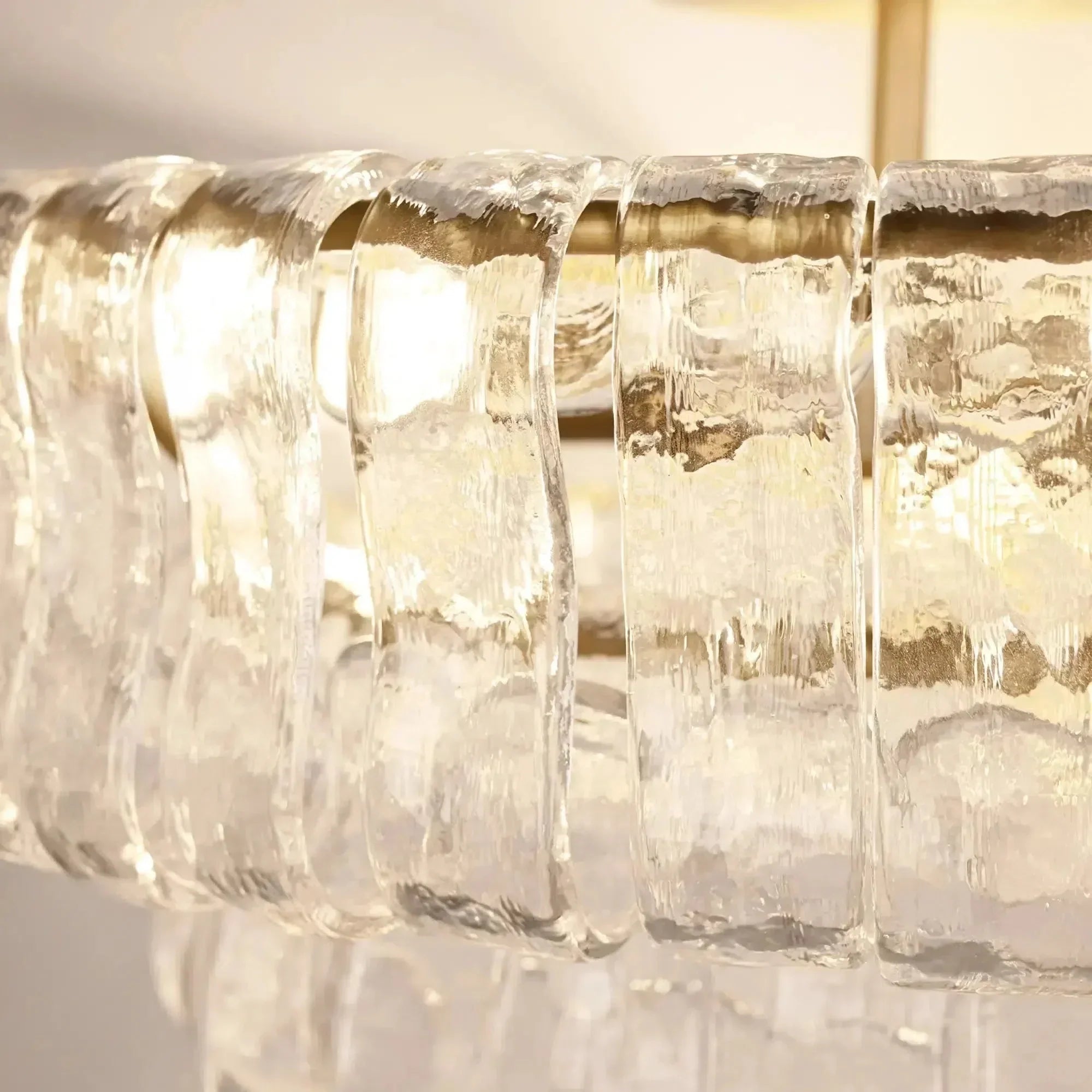 Ghiacio Modern Glass Flushmount-