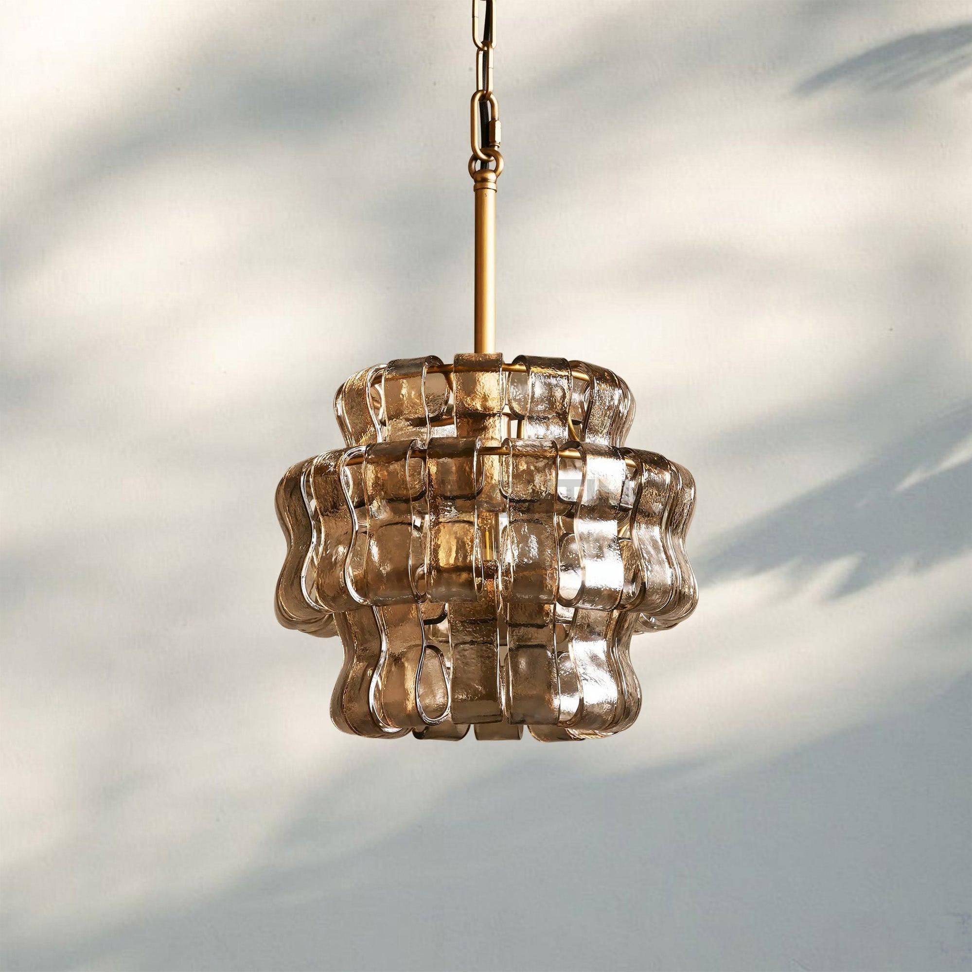 Ghiaccio Pendant Light - BronzeSmokeBlushlighting