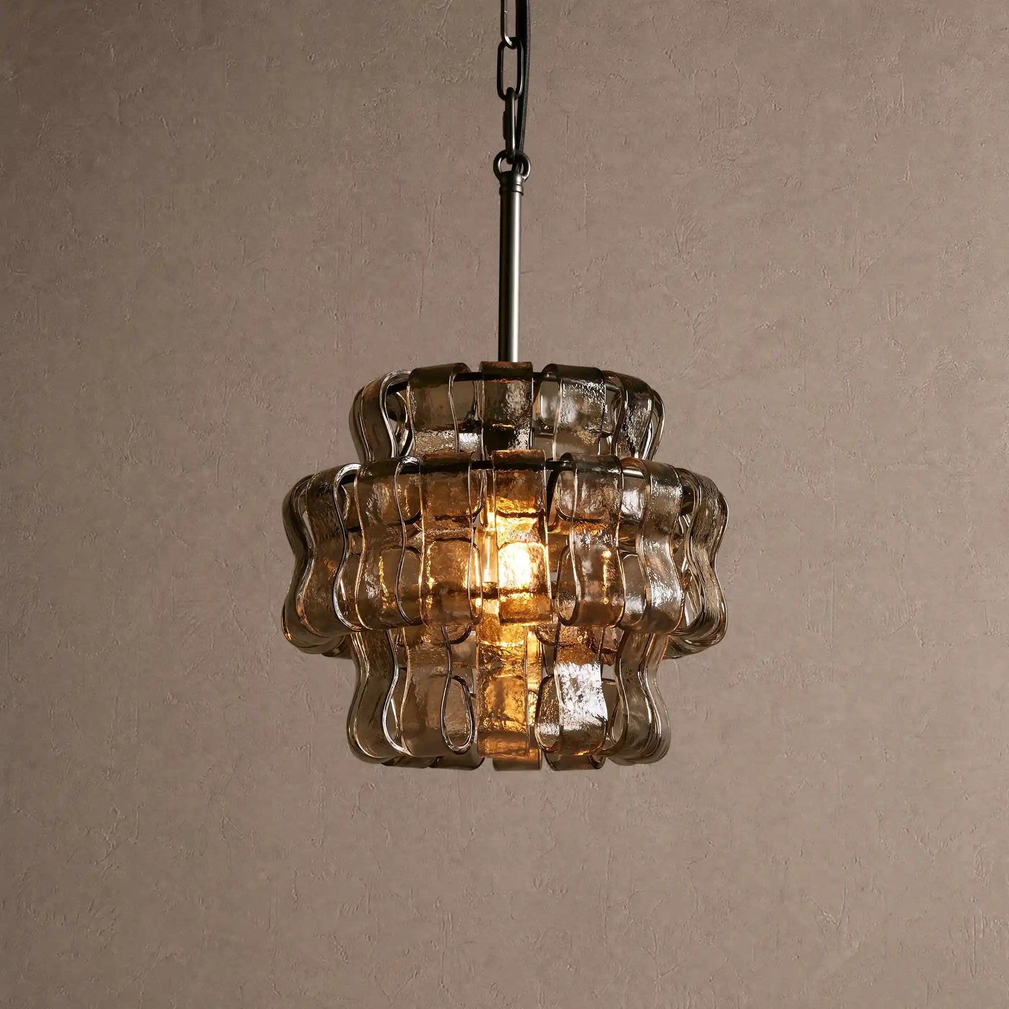 Ghiaccio Pendant Light - BlackSmokeBlushlighting