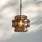 Ghiaccio Pendant Light - BrassSmokeBlushlighting
