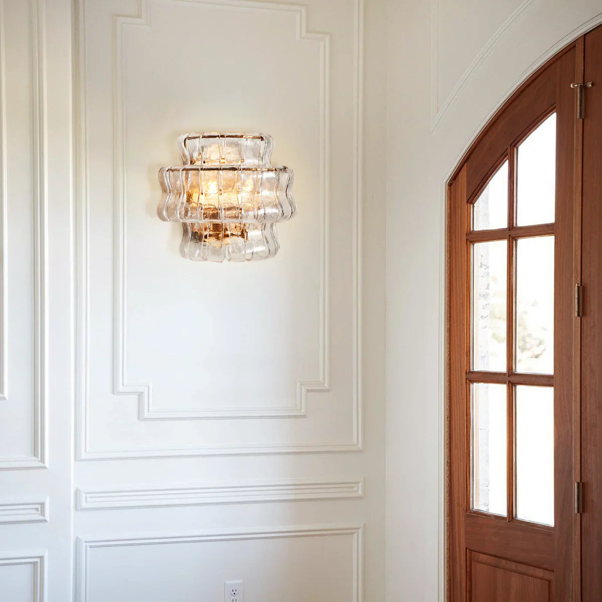 Ghiacio Glass Wall Sconce-