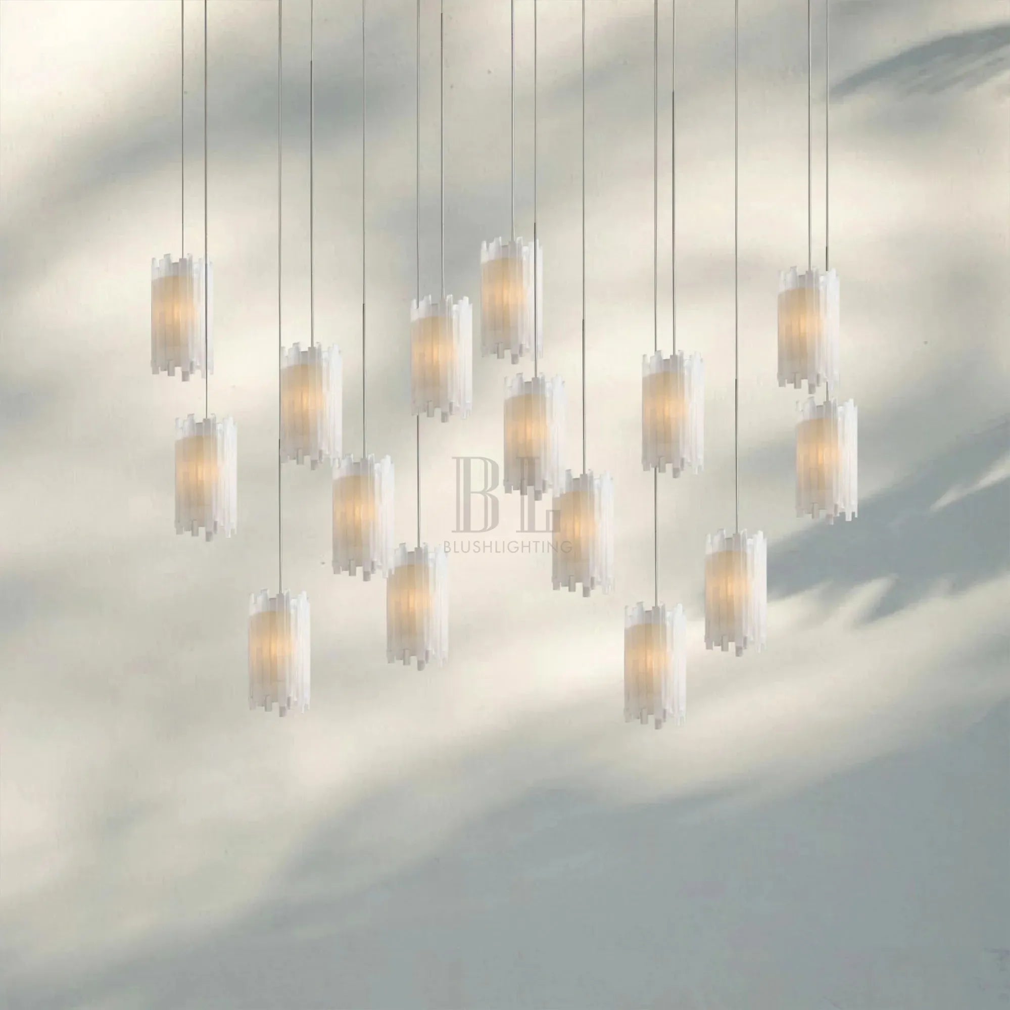 Giana Rectangular Chandelier 15/30-Light-15-Light-