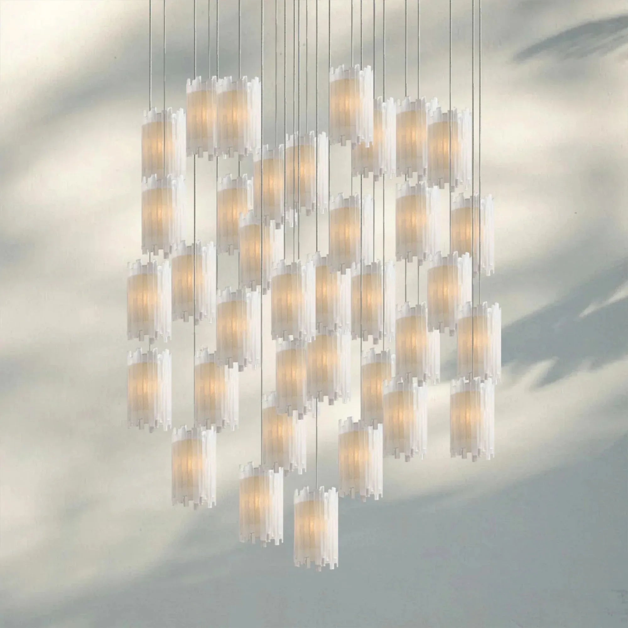 Giana Round Chandelier 15/36 Light - 36 - LightBlushlighting
