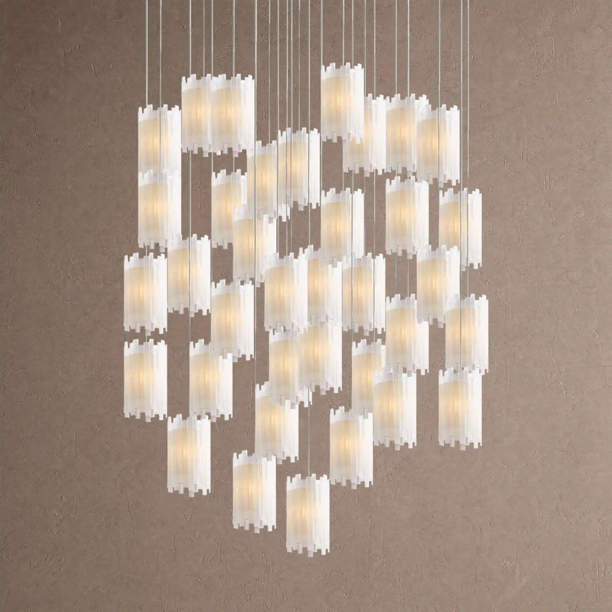 Giana Round Chandelier 15/36 Light - 36-LightBlushlighting