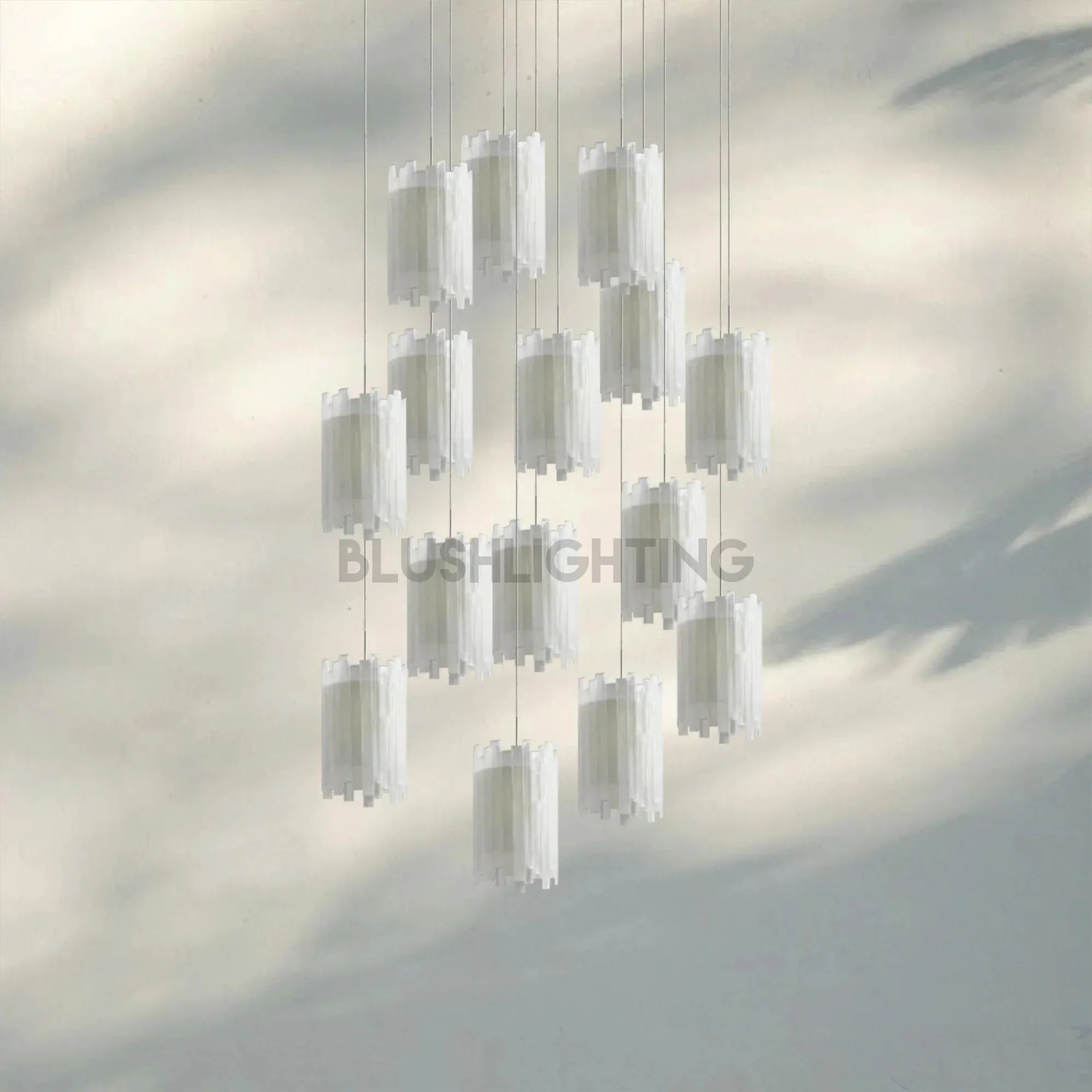 Giana Round Chandelier 15/36 Light - 36 - LightBlushlighting
