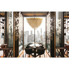 Gildora Linear Chandelier - Gold47.3”Blushlighting