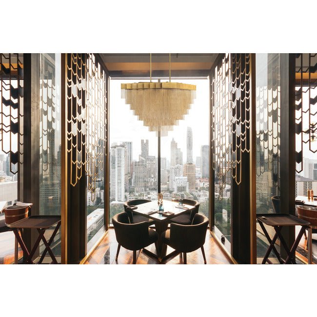 Gildora Linear Chandelier - Gold47.3”Blushlighting