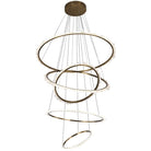 Gina Rock Crystal Multi Rings Chandelier For Staircase - 5 Rings: 15.7"D + 23.6"D + 31.5"D + 47.2"D + 59"DBlushlighting