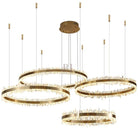 Gina Rock Crystal Rings Luxury Chandelier - Blushlighting