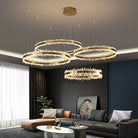Gina Rock Crystal Rings Luxury Chandelier - Blushlighting