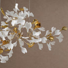 Gingko Cluster Chandelier - L 137.8″ x H 118.1″ / L 350cm x H 300cmGold & WhiteBlushlighting