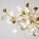 Gingko Combination Chandelier - L 137.8″ x H 118.1″ / L 350cm x H 300cmNickel & WhiteBlushlighting