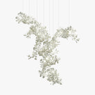 Gingko Combination Chandelier - L 137.8″ x H 118.1″ / L 350cm x H 300cmNickel & WhiteBlushlighting