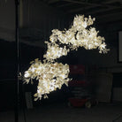 Gingko Combination Chandelier - L 137.8″ x H 118.1″ / L 350cm x H 300cmGold & WhiteBlushlighting