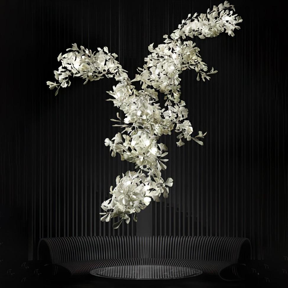 Gingko Combination Chandelier - L 137.8″ x H 118.1″ / L 350cm x H 300cmGold & WhiteBlushlighting