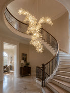 Gingko Combination Chandelier - L 137.8″ x H 118.1″ / L 350cm x H 300cmGold & WhiteBlushlighting
