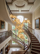 Gingko Combination Chandelier - L 137.8″ x H 118.1″ / L 350cm x H 300cmGold & WhiteBlushlighting