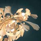 Gingko Leaves Chandelier - L 196.8″ x W 31.5″ x H 59.1″White & GoldBlushlighting
