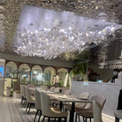 Gingko Leaves Chandelier - L 196.8″ x W 31.5″ x H 59.1″White & GoldBlushlighting